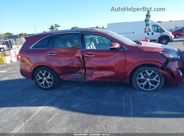 5XYPK4A55GG185192 2016 KIA SORENTO Red Դիմացի տեսք