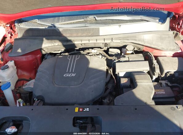 5XYPK4A55GG185192 2016 KIA SORENTO Red Հետևի տեսք