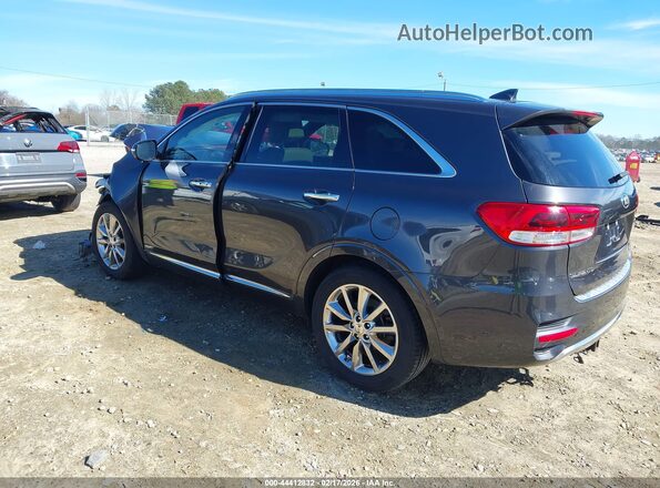 5XYPKDA58HG283683 2017 KIA SORENTO Gray Rear left