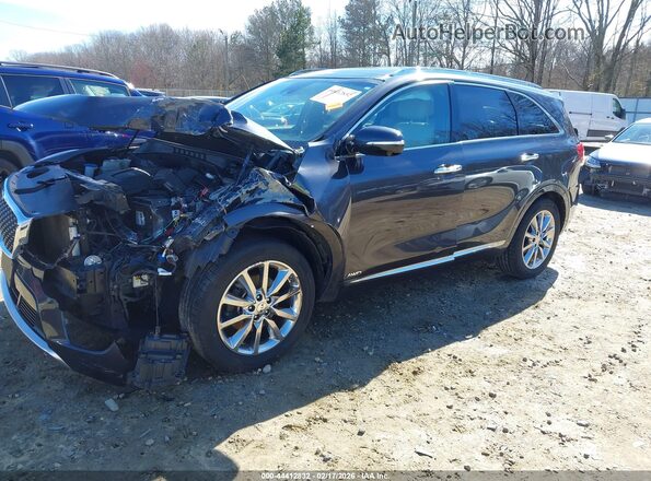 5XYPKDA58HG283683 2017 KIA SORENTO Gray Front left