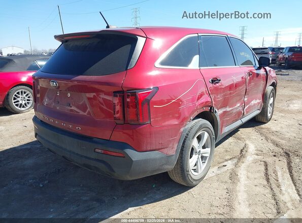 5XYRG4LC8MG001588 2021 KIA SORENTO Red უკანა მარჯვენა