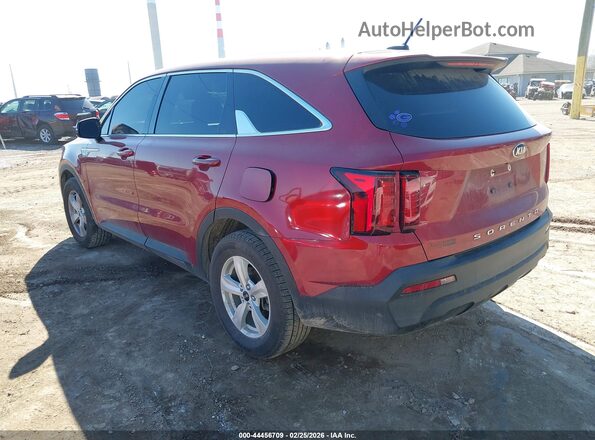 5XYRG4LC8MG001588 2021 KIA SORENTO Red უკანა მარცხენა