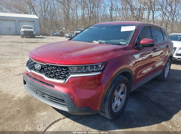 5XYRG4LC8MG001588 2021 KIA SORENTO Red წინა მარცხენა ხედი სამი მეოთხედიდან