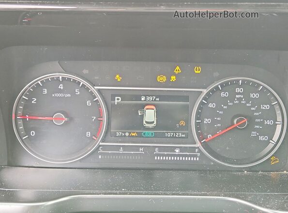 5XYRG4LCXNG110197 2022 KIA SORENTO Gray Սարքավորումների վահանակի տեսք