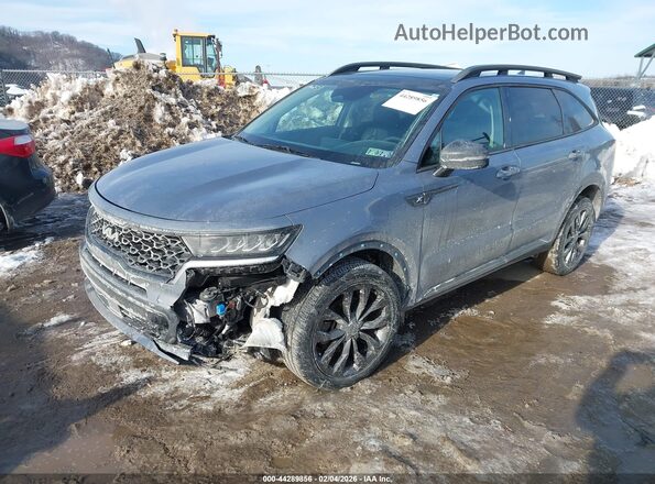 5XYRHDLF6NG097505 2022 KIA SORENTO Gray Przód lewy