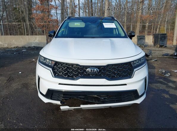 5XYRL4LC4MG009599 2021 KIA SORENTO White Instrument cluster view