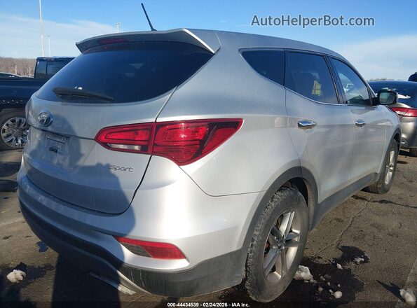 5XYZT3LB5JG532269 2018 HYUNDAI SANTA FE SPORT Silver Trasero derecho