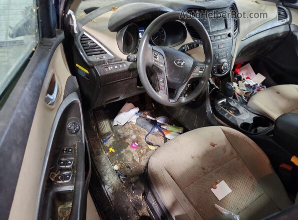 5XYZT3LBXHG434140 2017 HYUNDAI SANTA Blue Vista del salpicadero