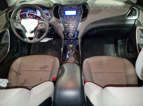 5XYZTDLB7GG328538 2016 HYUNDAI SANTA Silver წინა პანელის ხედი
