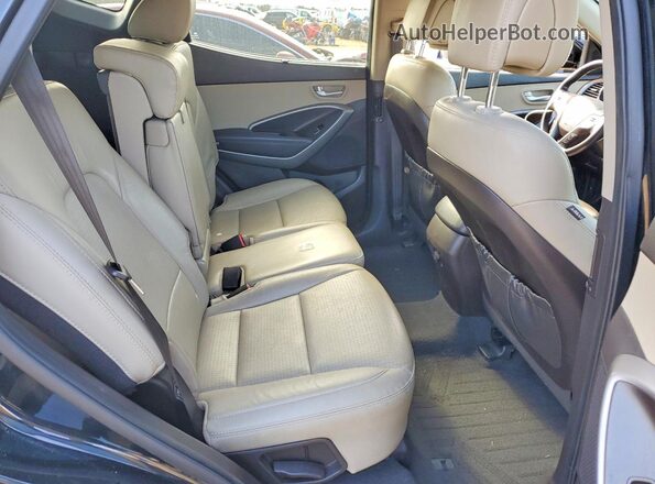 5XYZU3LA4GG370552 2016 HYUNDAI SANTA Black უკანა სავარძლების ხედი