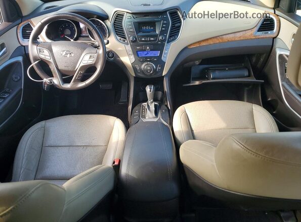 5XYZU3LA4GG370552 2016 HYUNDAI SANTA Black წინა პანელის ხედი