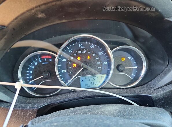 5YFBURHE9GP407106 2016 TOYOTA LL Black Vista del cuadro de instrumentos