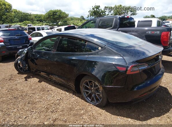 5YJ3E1EA2NF125824 2022 TESLA MODEL 3 Black Հետևի ձախ