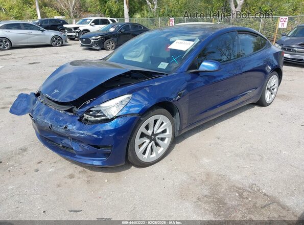 5YJ3E1EA3MF047164 2021 TESLA MODEL 3 Blue 