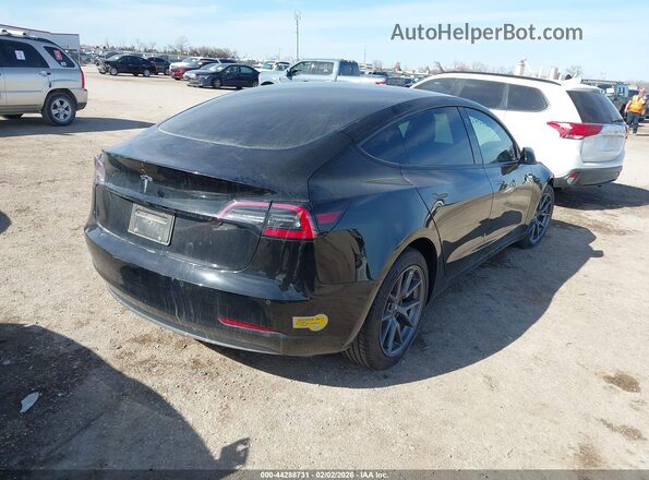 5YJ3E1EA3NF196191 2022 TESLA MODEL 3 Black Задня права чверть
