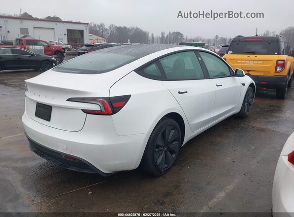 5YJ3E1EA4SF993450 2025 TESLA MODEL 3 White Rear right