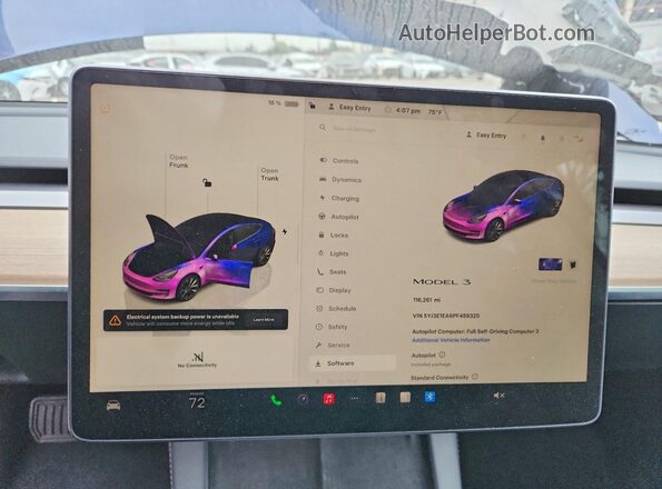 5YJ3E1EA6PF459325 2023 TESLA MODEL Blue 