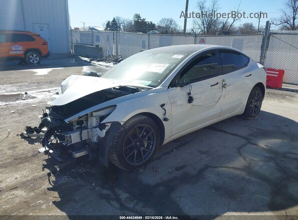 5YJ3E1EB2MF983446 2021 TESLA MODEL 3 Белый Передняя левая четверть
