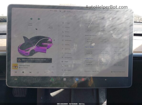 5YJ3E1EB2MF983446 2021 TESLA MODEL 3 Белый Вид задних сидений