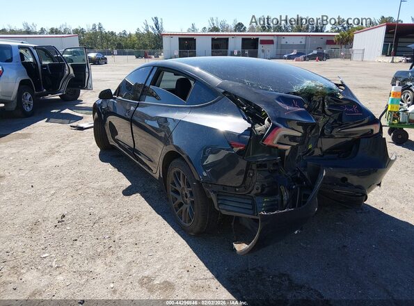 5YJ3E1EB2SF904130 2025 TESLA MODEL 3 Black უკანა მარცხენა