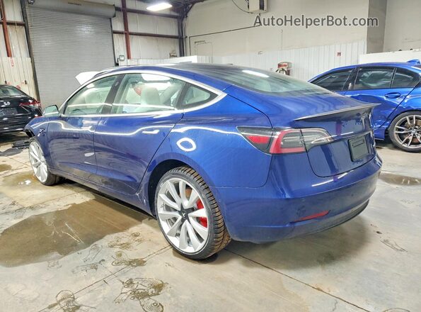 5YJ3E1EB3KF368109 2019 TESLA MODEL Blue 