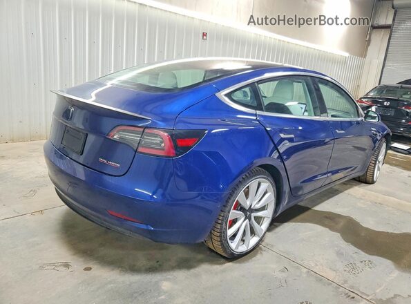 5YJ3E1EB3KF368109 2019 TESLA MODEL Blue 