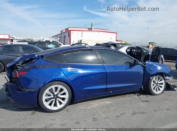 5YJ3E1EB3NF130832 2022 TESLA MODEL 3 Blue Vista del cuadro de instrumentos