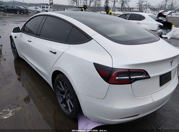 5YJ3E1EB3NF273229 2022 TESLA MODEL 3 White Задня ліва чверть
