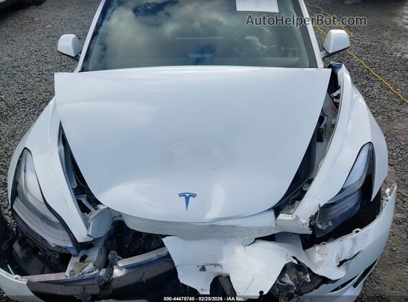 5YJ3E1EB3NF307797 2022 TESLA MODEL 3 White Вид ззаду