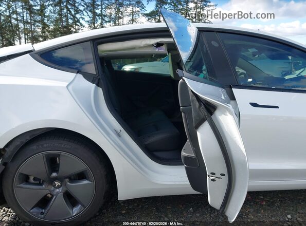5YJ3E1EB3NF307797 2022 TESLA MODEL 3 White Вид наклейки з VIN-кодом
