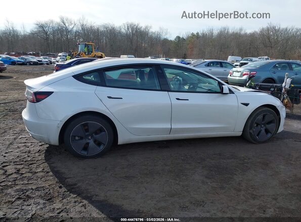 5YJ3E1EB4MF048400 2021 TESLA MODEL 3 White Widok zestawu wskaźników