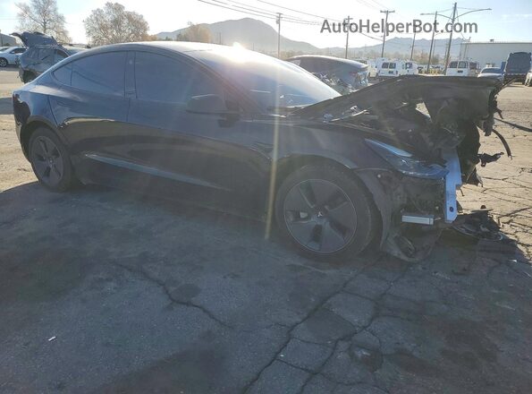 5YJ3E1EB5PF607876 2023 TESLA MODEL Black Delantero derecho