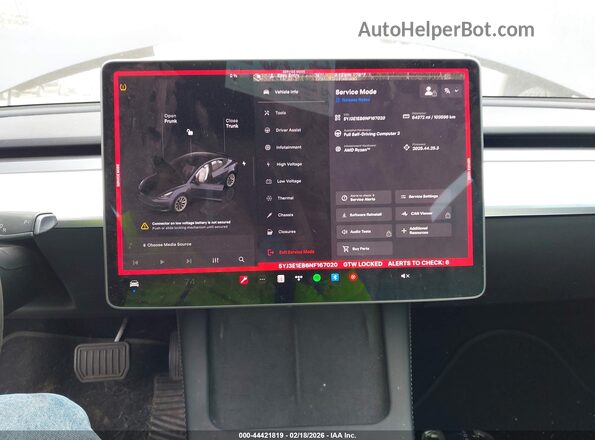 5YJ3E1EB6NF167020 2022 TESLA MODEL 3 Синий 