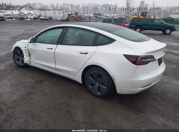 5YJ3E1EB7NF207931 2022 TESLA MODEL 3 Белый Задняя левая четверть