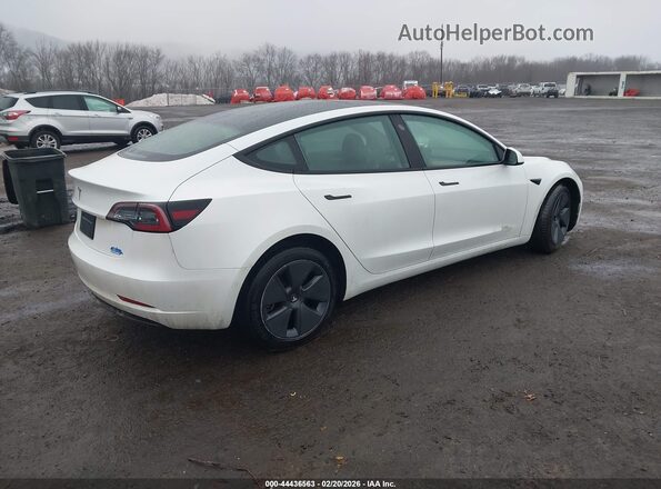5YJ3E1EB7NF207931 2022 TESLA MODEL 3 Белый Задняя правая четверть