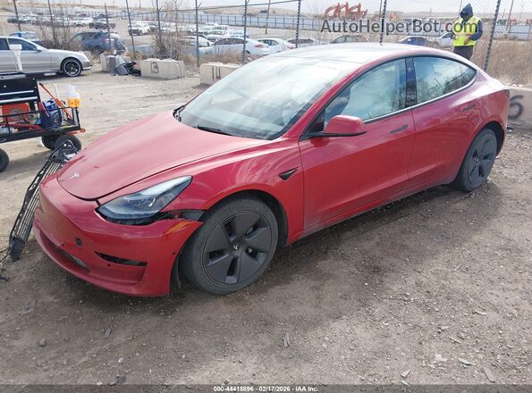 5YJ3E1EB7NF276411 2022 TESLA MODEL 3 Red 