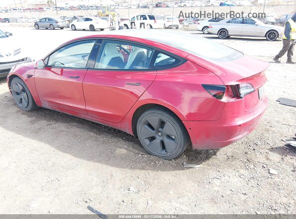5YJ3E1EB7NF276411 2022 TESLA MODEL 3 Red 