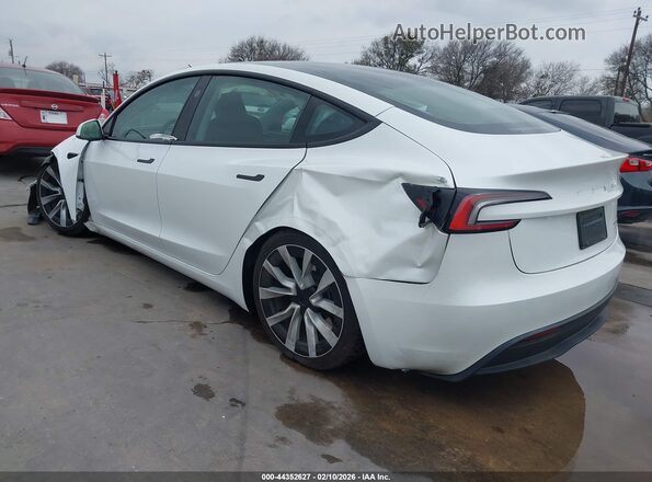 5YJ3E1EB8RF736018 2024 TESLA MODEL 3 Белый Задняя левая четверть