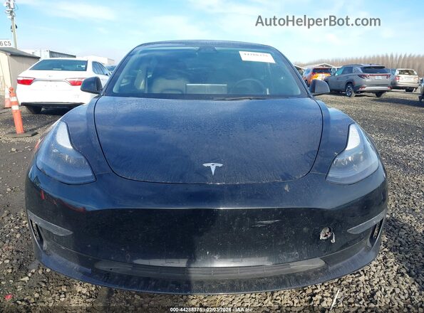 5YJ3E1EBXNF138040 2022 TESLA MODEL 3 Black Սալոնի հետևի տեսք