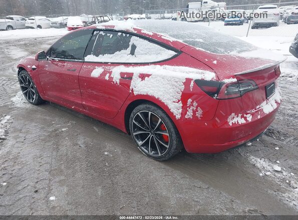 5YJ3E1EC4NF307414 2022 TESLA MODEL 3 Red Հետևի ձախ