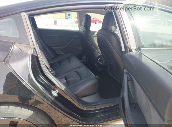 5YJ3E1EC7MF030188 2021 TESLA MODEL 3 Black VIN კოდის სტიკერის ხედი