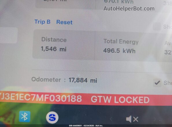 5YJ3E1EC7MF030188 2021 TESLA MODEL 3 Black უკანა სავარძლების ხედი