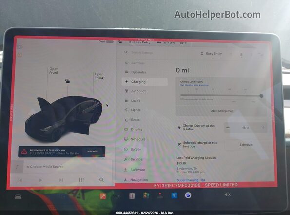 5YJ3E1EC7MF030188 2021 TESLA MODEL 3 Black 