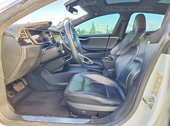 5YJSA1E10GF160954 2016 TESLA MODEL White Vista interior delantera