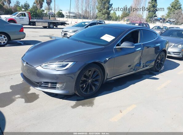5YJSA1E20JF269740 2018 TESLA MODEL S Gray Vista tres cuartos delantera izquierda