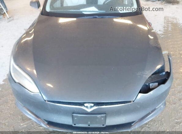 5YJSA1E29KF305927 2019 TESLA MODEL S Gray Հետևի տեսք