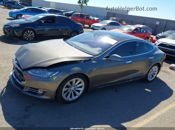 5YJSA1E2XGF133530 2016 TESLA MODEL S Gray Панорамний вид салону 360°