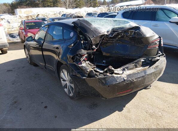 5YJSA1E2XMF426534 2021 TESLA MODEL S Black უკანა მარცხენა