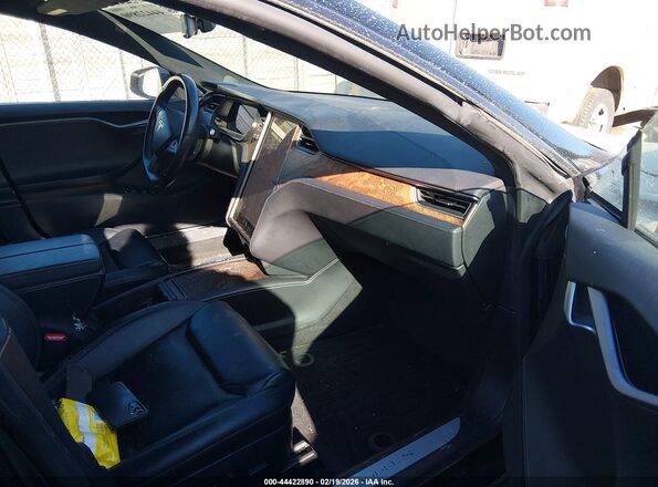 5YJSA1E2XMF426534 2021 TESLA MODEL S Black წინა სალონის ხედი