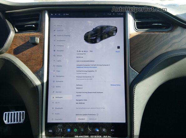 5YJSA1E2XMF426534 2021 TESLA MODEL S Black 